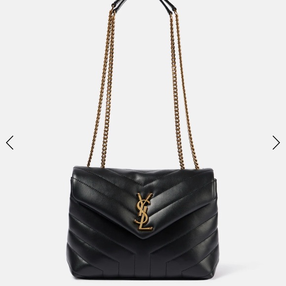 Saint Laurent - Loulou Small Leather Shoulder Bag - Black - Picture 9 of 15